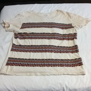On The Byas mens Aztec look t shirt